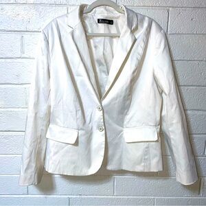 7th Avenue Suiting Collection Stretch Blazer Women’s 18 White New York & Co EUC